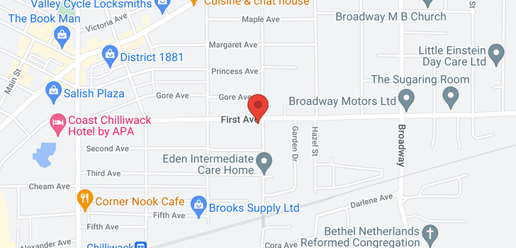 map of 4 46294 FIRST AVENUE